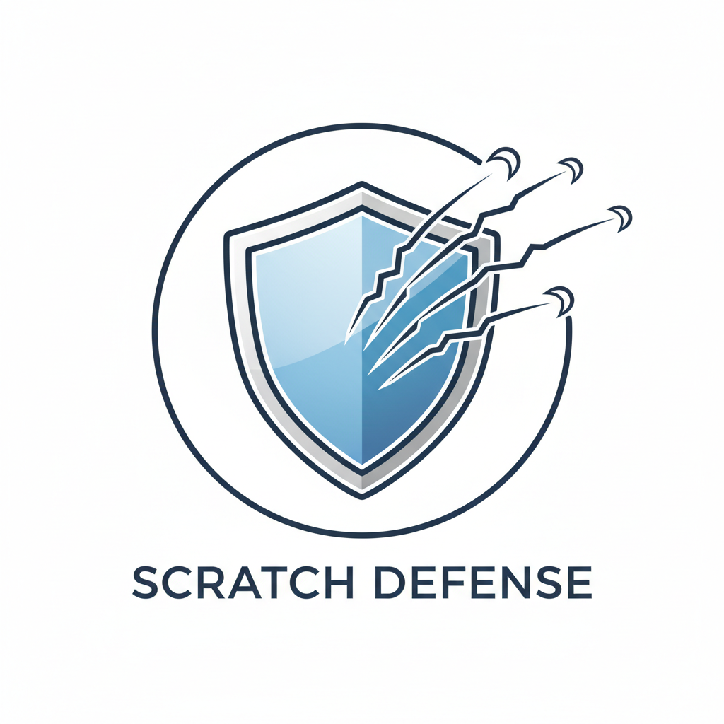 An icon demonstrating scratch resistance